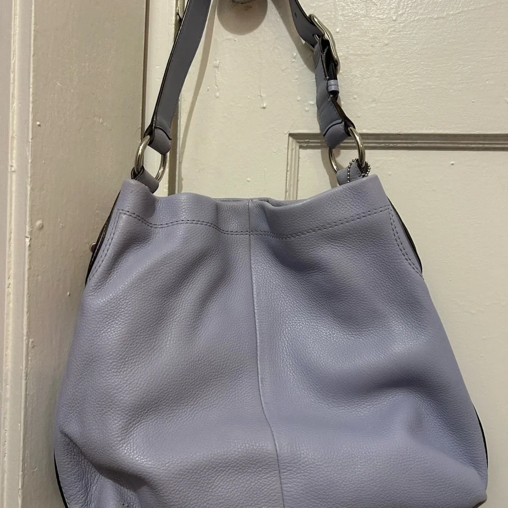 Coach Light Purple Leather Shoulder Bag - Picture 8 of 8